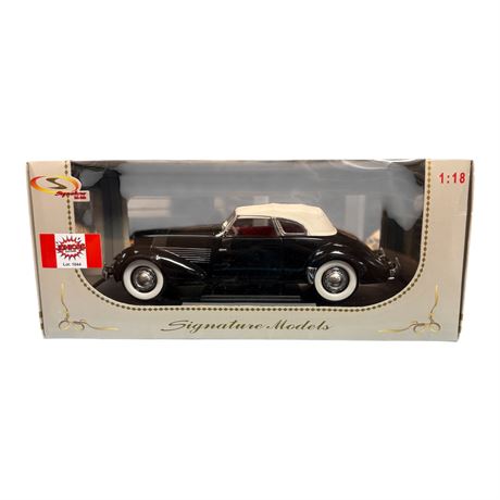 Signature Models 1:18 Die Cast Metal 1936 Cord 810, In Original Box