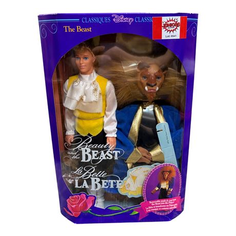 1992 Mattel Disney Beauty And The Beast "The Beast" Doll, In Original Box