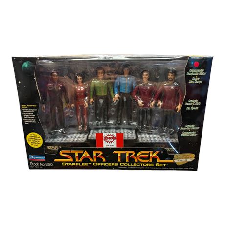 1994 Playmates Star Trek Starfleet Officers Collectors Set, In Original Box