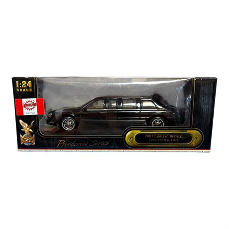 Road Signature 1:24 Die Cast Metal 2001 Cadillac Deville Presidential Limo