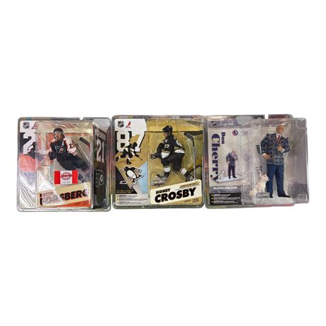 3 McFarlane Hockey Figures, In Original Blister Packs