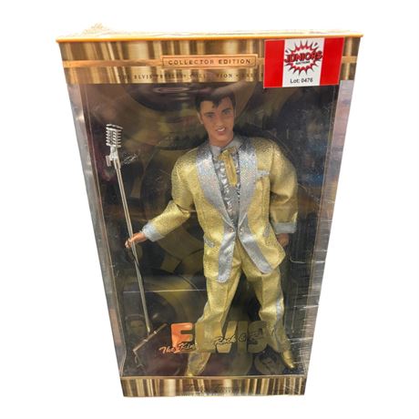 Sealed 2001 Mattel Elvis The King Of Rock & Roll Doll, In Original Box
