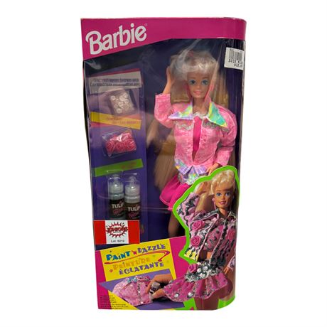 1993 Mattel Paint 'N Dazzle Barbie, In Original Box