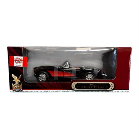 Road Signature 1:18 Die Cast Metal 1957 Chevrolet Corvette, In Original Box