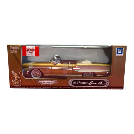 Road Signature 1:18 Die Cast Metal 1958 Pontiac Bonneville, In Original Box