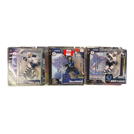 3 McFarlane Hockey Figures, In Original Blister Packs