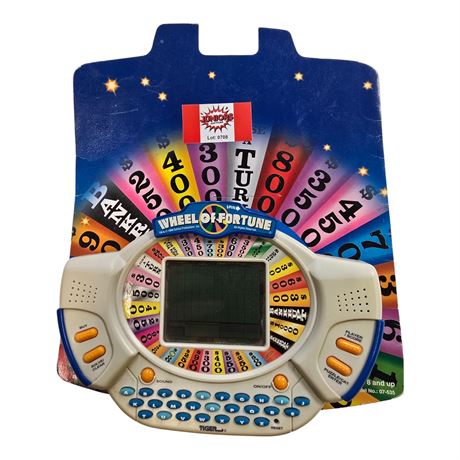 1999 Tiger Wheel Of Fortune Deluxe Hand Held Game, Working
