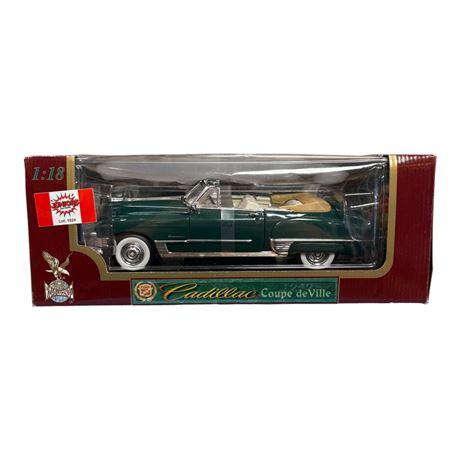 Road Legends 1:18 Die Cast Metal Cadillac Coupe De Ville 1949, In Original Box