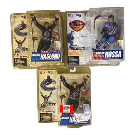 3 McFarlane Hockey Action Figures, In Original Blister Packs