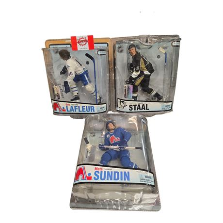3 McFarlane Hockey Figures, In Original Blister Packs