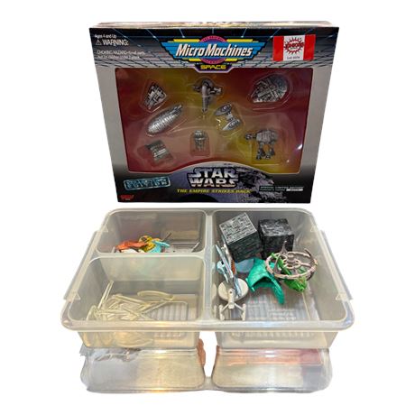 1995 Galoob Space Star Wars Micro Machines With Assorted Loose Micro Machines