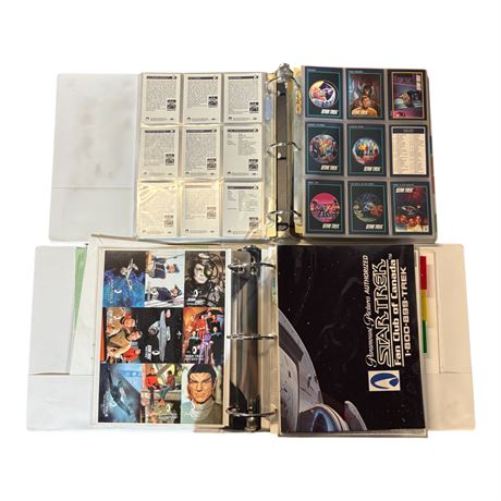 Binder Full Of Star Trek Trading Cards & Binder Full Of Star Trek Paper Ephemera