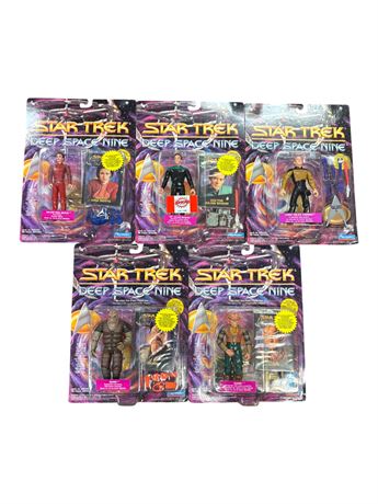 5 Playmates Star Trek Action Figures, In Original Blister Packs