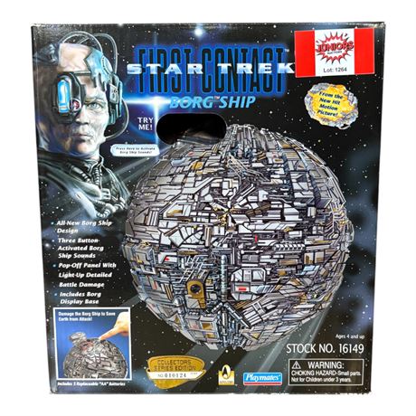 1996 Playmates Star Trek First Contact Borg Ship, In Original Box