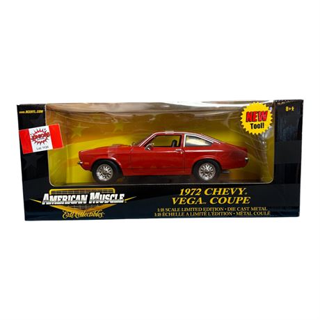 Ertle American Muscle 1:18 Die Cast Metal 1972 Chevy Vega Coupe, In Original Box
