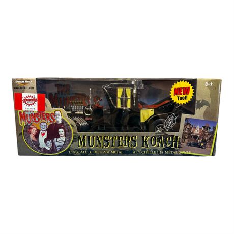 Ertl American Muscle 1:18 Die Cast Metal Munsters Koach, In Original Box