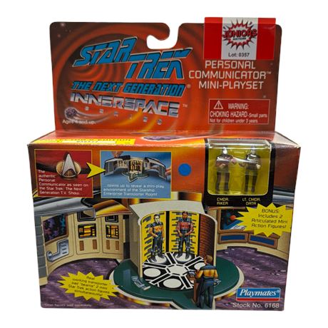 1995 Playmates Star Trek Inner Space Series Personal Communicator Mini Playset