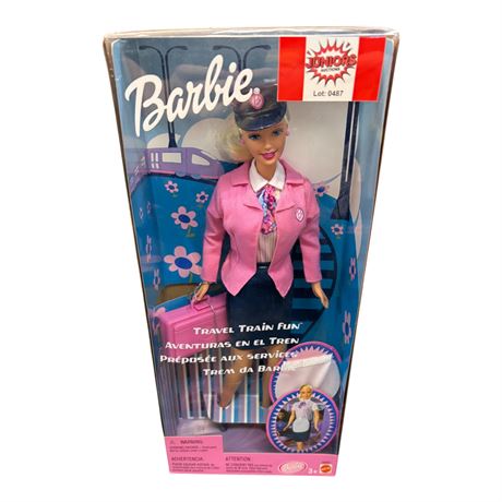 2001 Mattel Travel Train Fun Barbie, In Original Box
