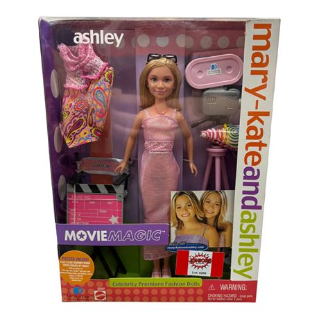 2001 Mattel Mary-Kate & Ashley Movie Magic Fashion Doll, In Original Box