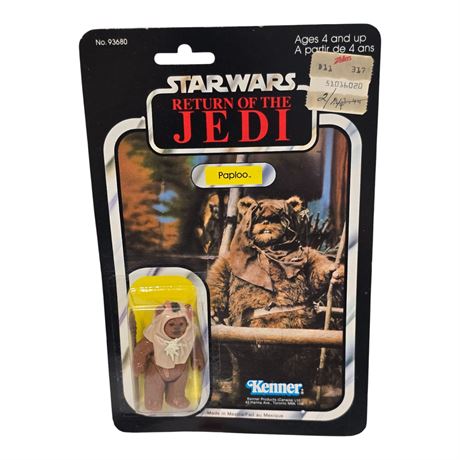 1983 Kenner Star Wars Return Of The Jedi "Paploo", In Original Blister Pack