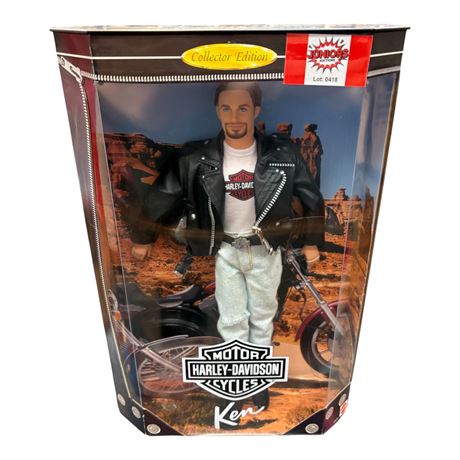 1998 Mattel Harley Davidson Motorcycles Ken Barbie, In Original Box