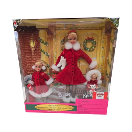 1999 Mattel Holiday Sister Gift Set Barbie, In Original Box