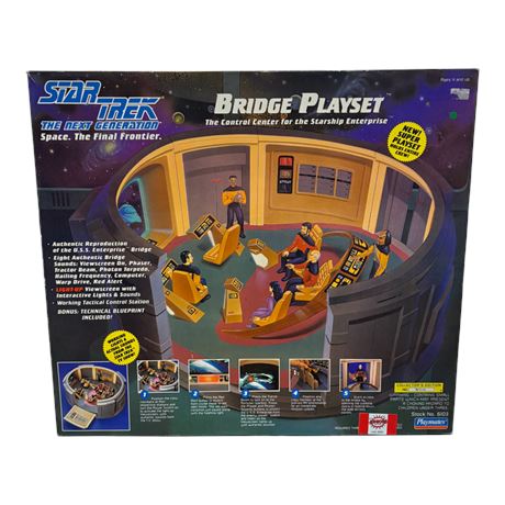 1993 Playmates Star Trek Bridge Playset & Star Trek Action Figure
