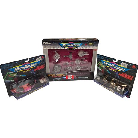 3 Galoob Micro Machines, In Original Blister Packs