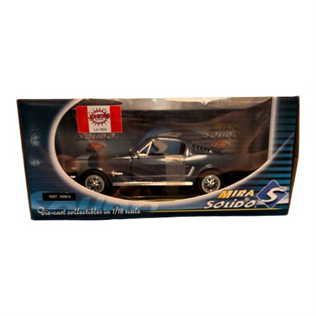 Solido 1:18 Die Cast Metal Ford Mustang 65, In Original Box