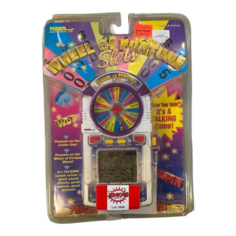 1998 Tiger Wheel Of Fortune Slots Electronic Handheld Game