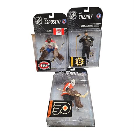 3 McFarlane Hockey Figures, In Original Blister Packs