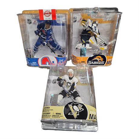 3 McFarlane Hockey Figures, In Original Blister Packs