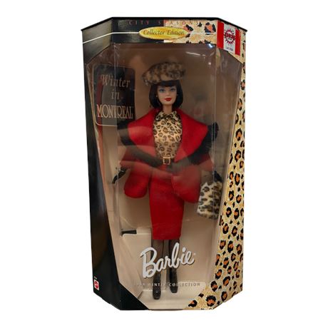 1999 Mattel Winter In Montreal Barbie, In Original Box