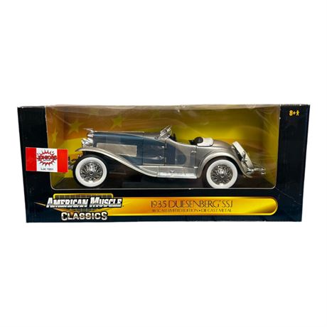 American Muscle 1:18 Die Cast Metal 1935 Duesenberg Ssj, In Original Box
