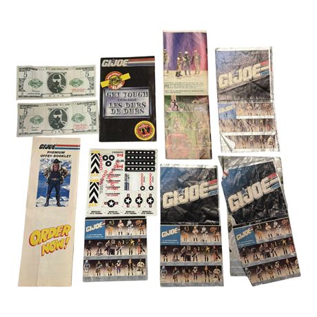 Vintage G.I. Joe Instructions, Pamphlets, Catalogs, Combat Pay, Etc.
