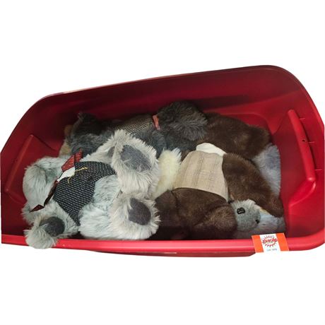 Assorted Vintage Bear Plushies