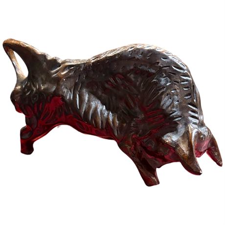 Large Pottery Bull