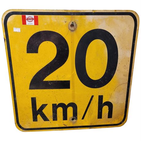 20Km/H Road Sign