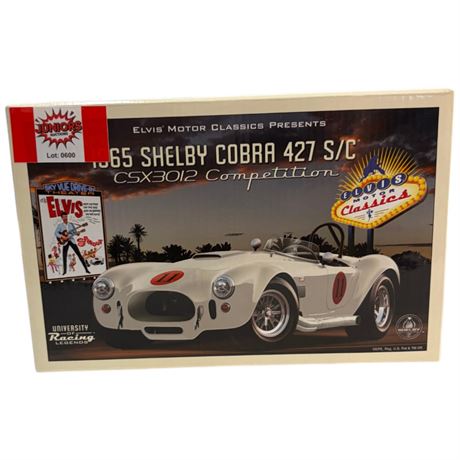 1:24 Die Cast University Racing Legends Elvis 1965 Shelby Cobra