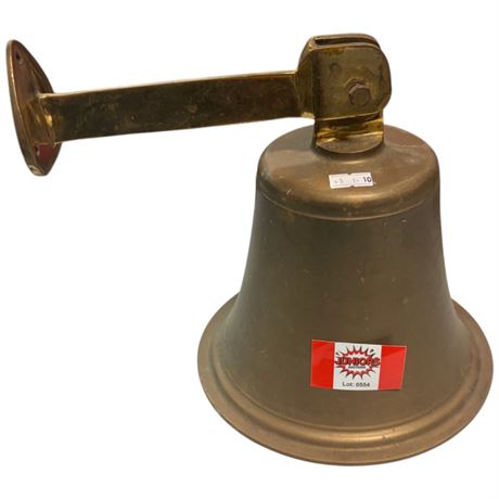 Vintage Wall Mounted Brass Bell