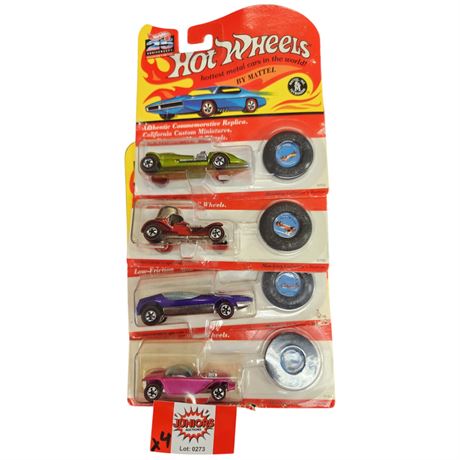 4 Hot Wheels Red Lines