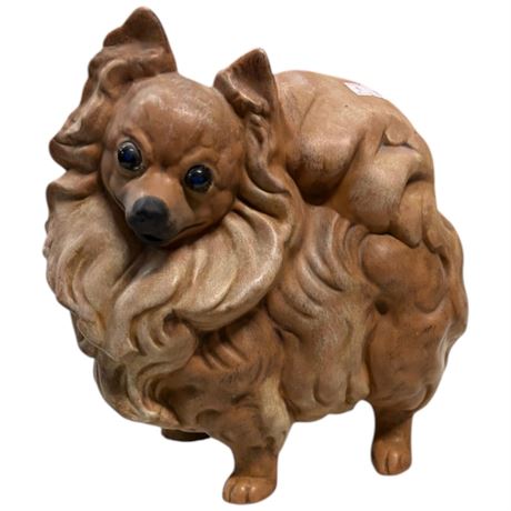 Vintage Porcelain Pomeranian Dog