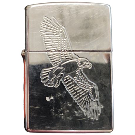 Vintage Embossed Eagle Zippo Lighter