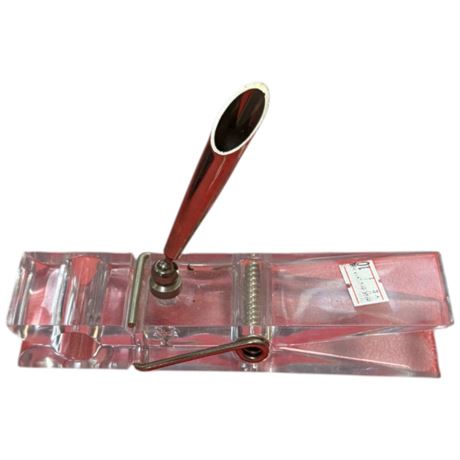 Vintage Lucite Clothes Pin Pen Holder