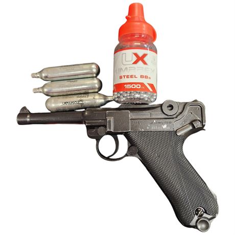 Gesichert 4.5Mm Luger Bb Gun With Bbs & Co2 Carts