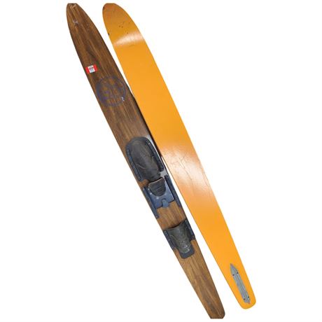 Vintage Pair Of Cts Lake Region Water Skis