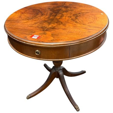 Vintage Duncan Phyfe Drum Side End Table