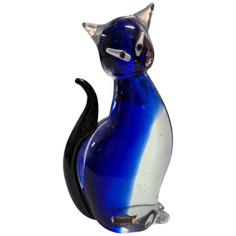 Murano Art Glass Cat