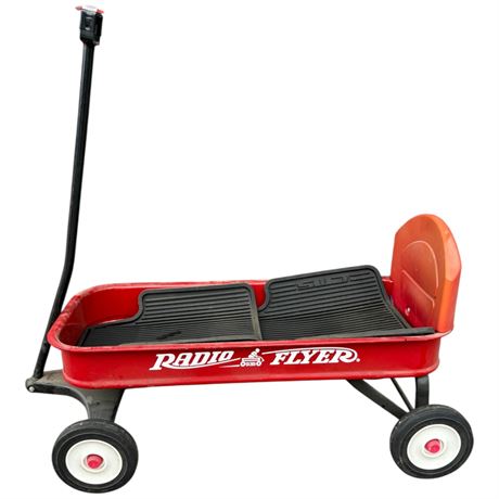 Vintage Radio Flyer Wagon With Childs Seat