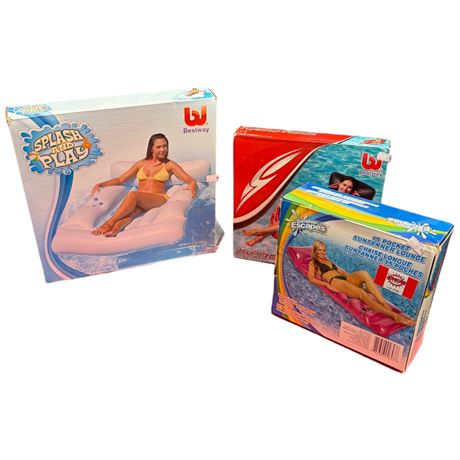 3 Water Inflatables, In Original Boxes